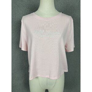Grayson/Threads Juniors' Pink XL "Fifth Avenue Manhattan" Ribbed Tee-Shirt NWT's